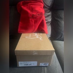 Size 43 Christian Louboutin Dandelion Black loafers. Good condition.